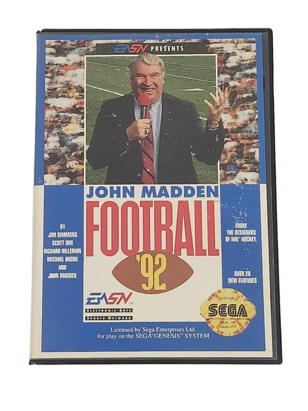 John Madden Football ’92 – Sega Genesis – Cart + Box